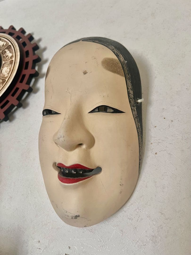 能面 木彫り