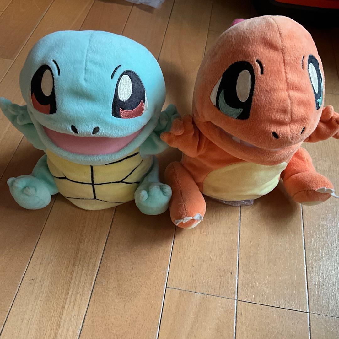 ポケモンセンターパクパクパペット2004 ゼニガメ　ヒトカゲ