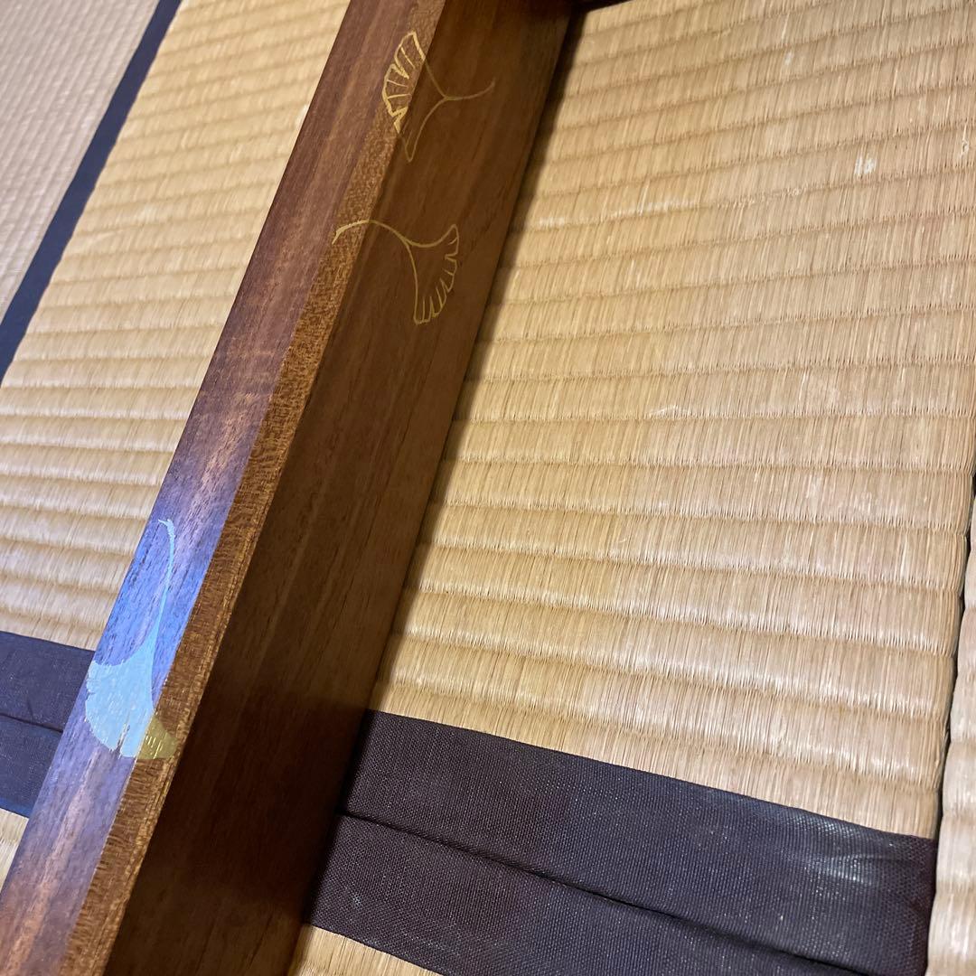 「淡々斎好」「銀杏蒔絵」『本桑炉縁』日展作家【福田 慶造】の作品です。茶道具