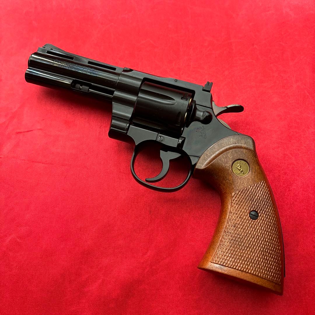 タナカ　コルトパイソン4インチ　ジュピターフィニッシュ　ガスリボルバー