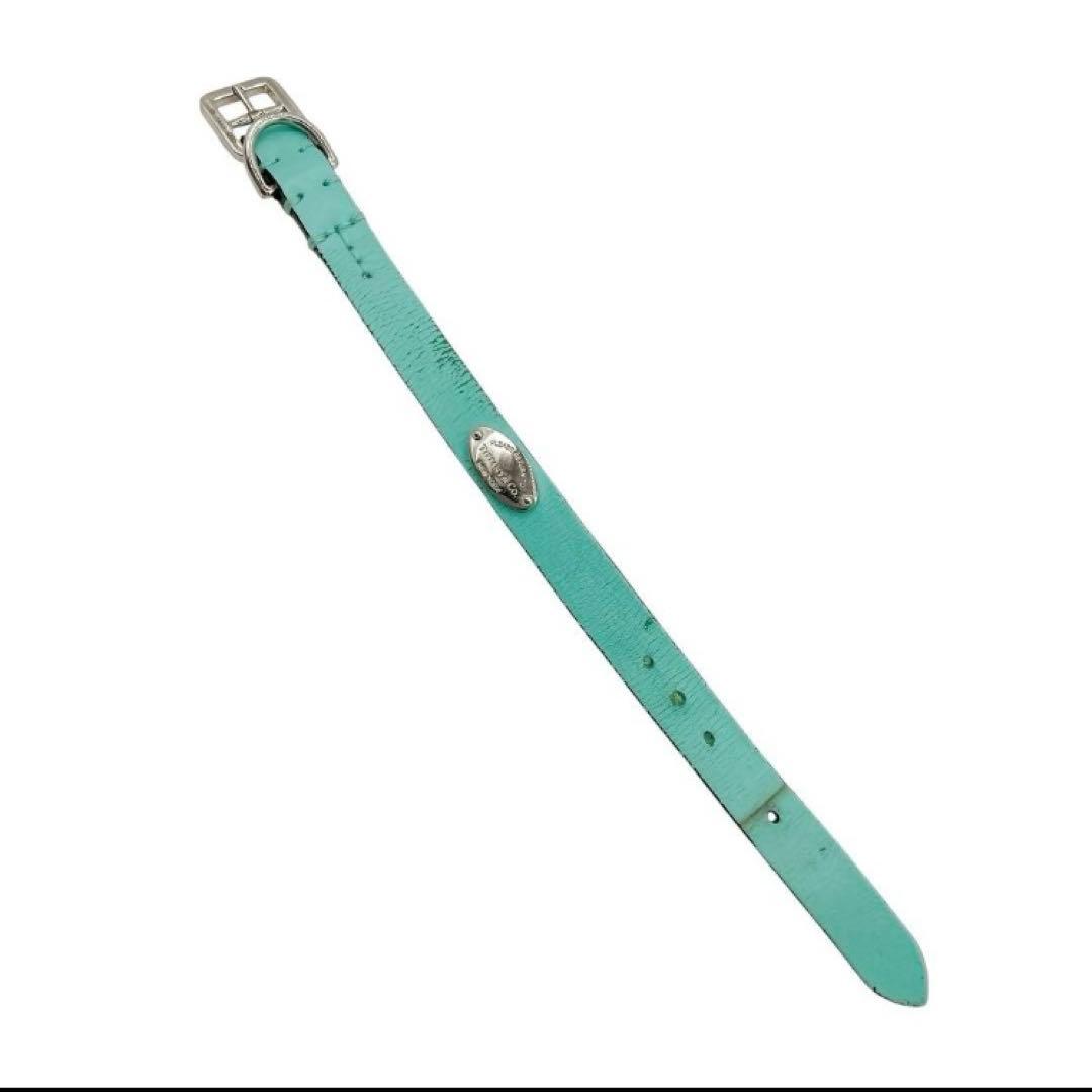 TIFFANY✨首輪　ティファニーブルー　XS 小型　ロゴプレート　付属品完備