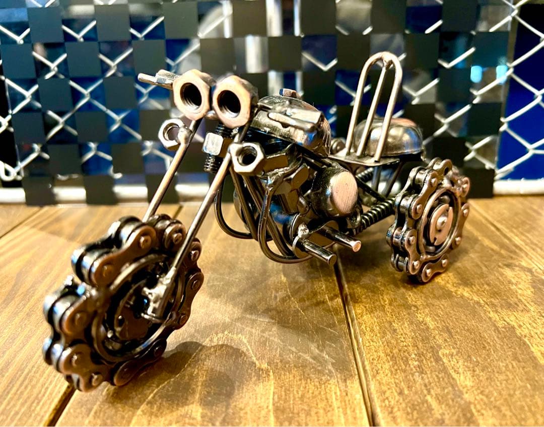 リアルシリーズ！アイアン三輪バイクのおもちゃ/インテリア