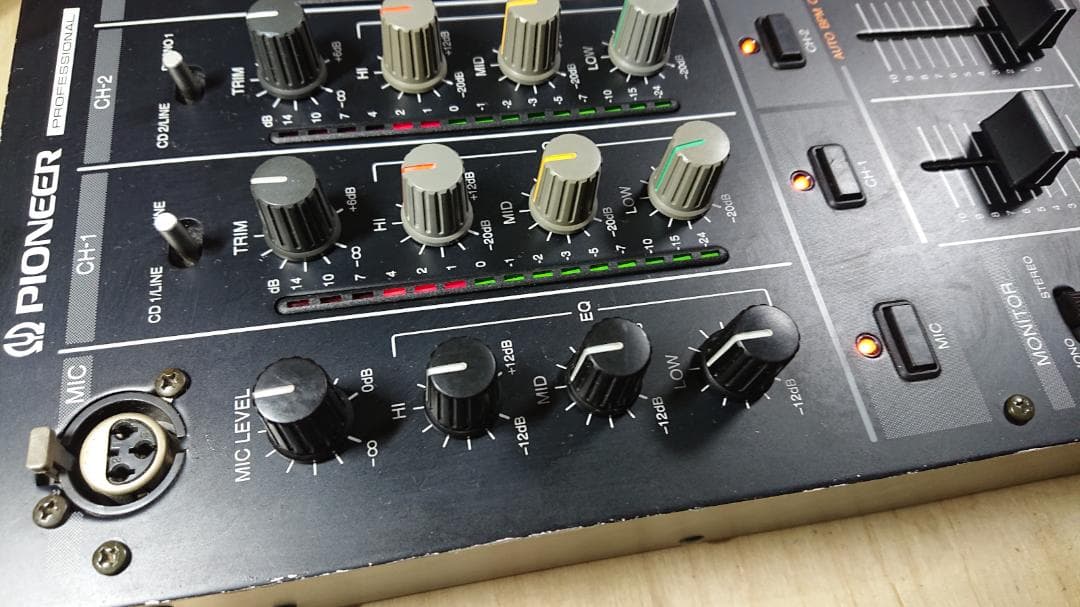 パイオニア DJミキサー DJM-500 リフレッシュ整備済美品 PIONEER