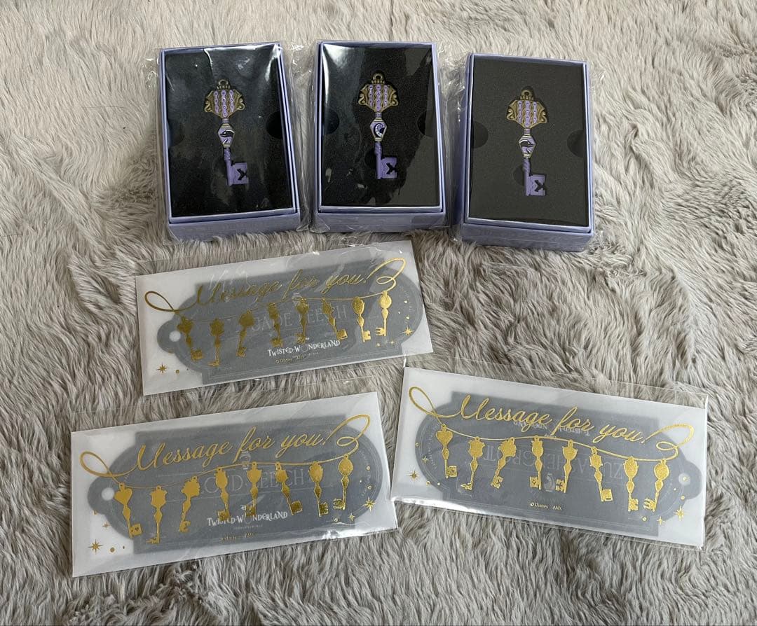 4YOU KEYチャーム（メッセージカード付き）アズール　ジェイド　フロイド