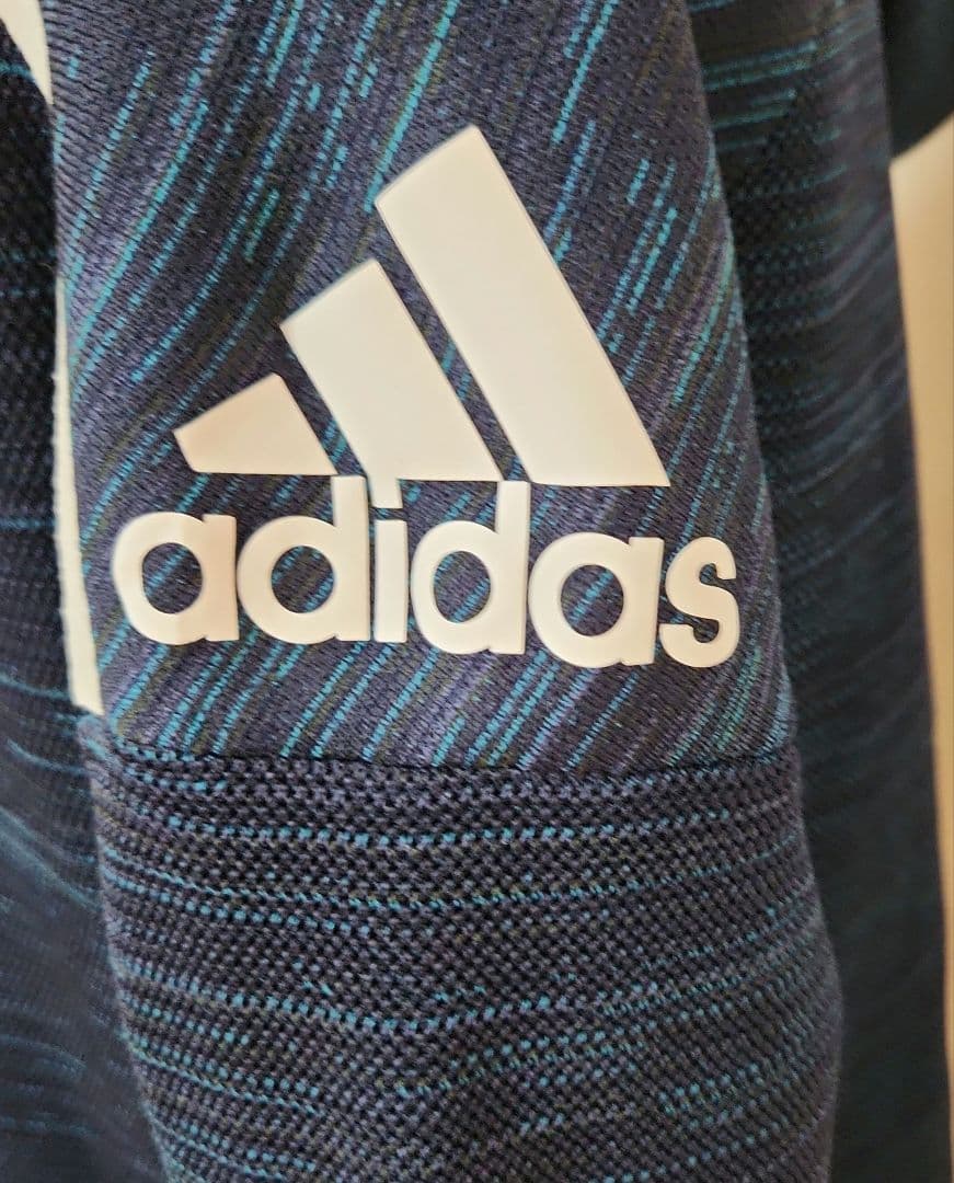 adidas フード付きジャケットネイビー ジュージ上下レディース