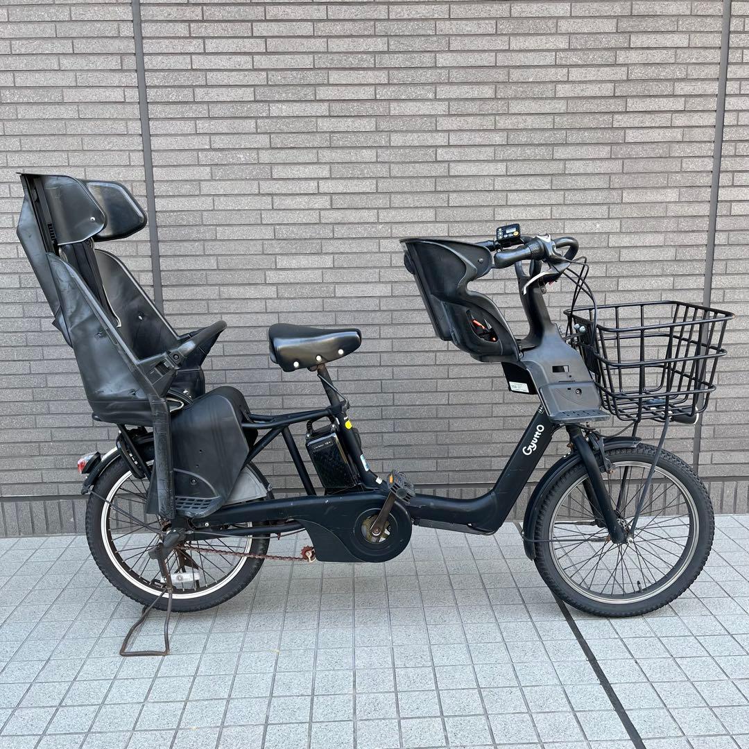 パナソニック 電動アシスト自転車 ギュットアニーズ 前後チャイルドシート付 黒