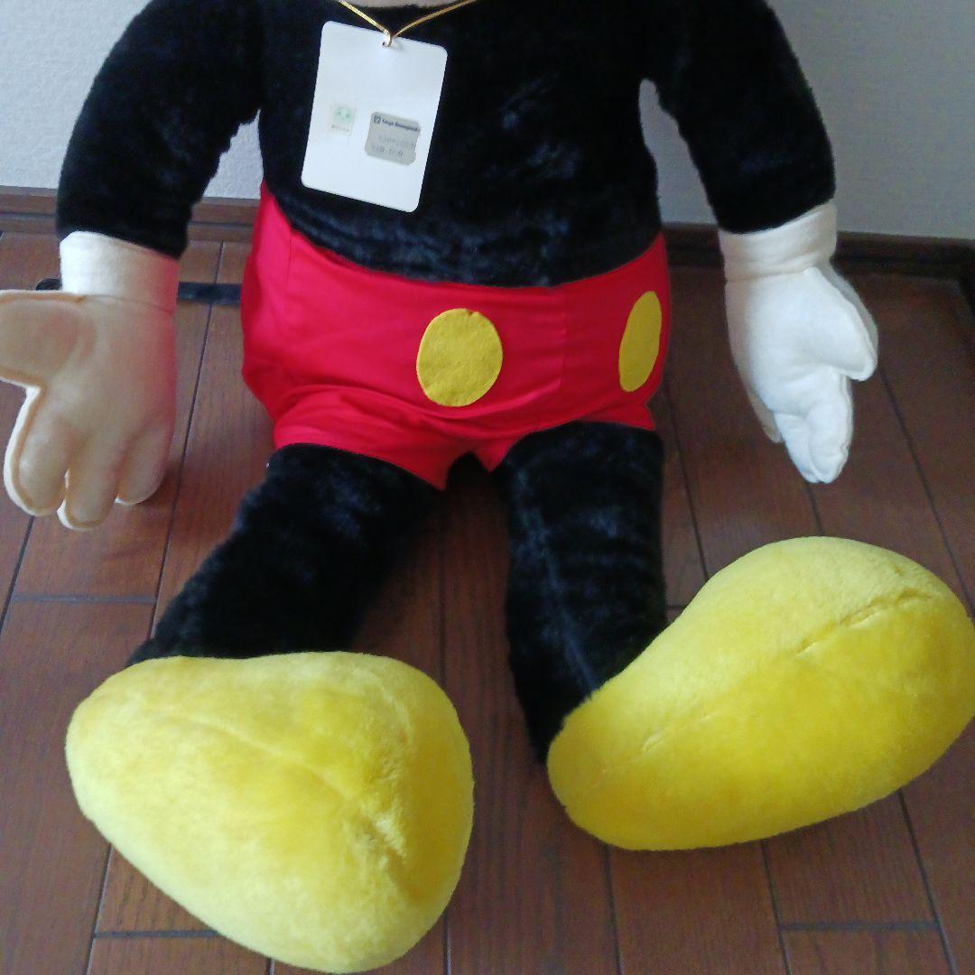 東京ディズニーランド　ミッキーマウス　ぬいぐるみ　昭和レトロ　BIG