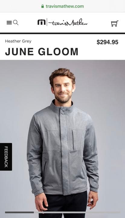 トラビスマシュー ジャンパー TRAVIS MATHEW グレー ソニーオープン