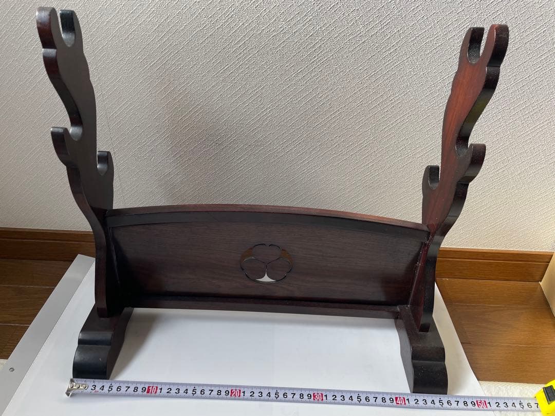 刀掛け　三本掛け　唐木無垢材