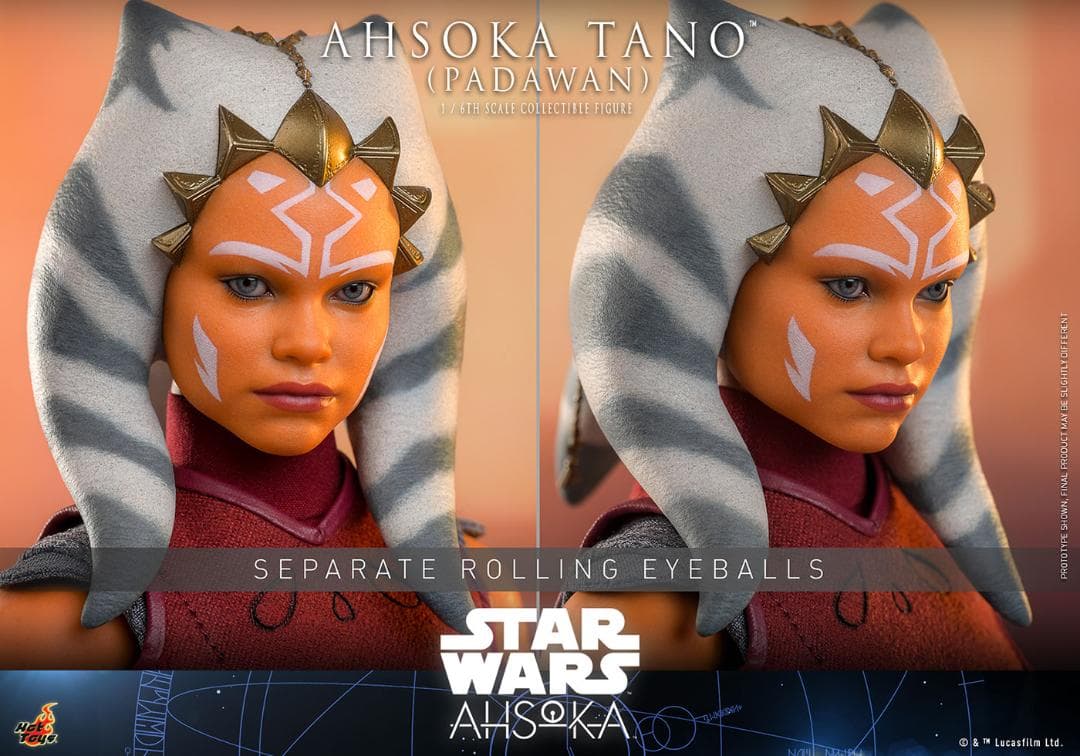 ホットトイズ 1/6 スター・ウォーズ アソーカ・タノ（パダワン） TMS123