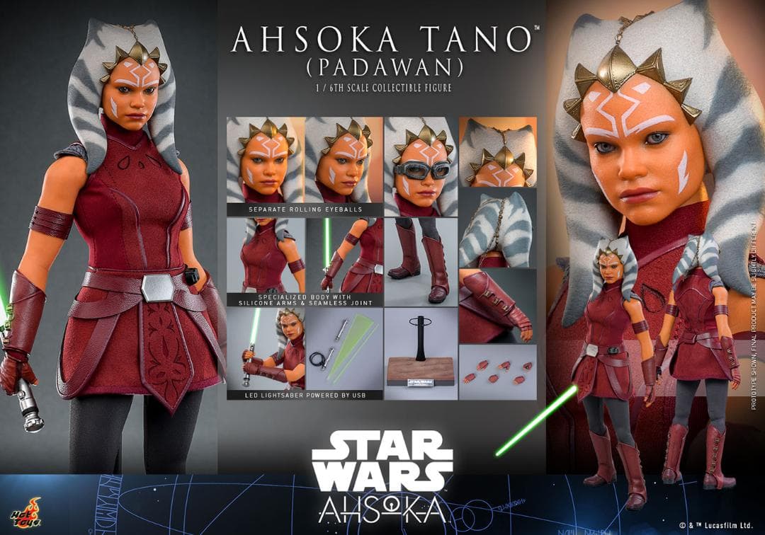ホットトイズ 1/6 スター・ウォーズ アソーカ・タノ（パダワン） TMS123