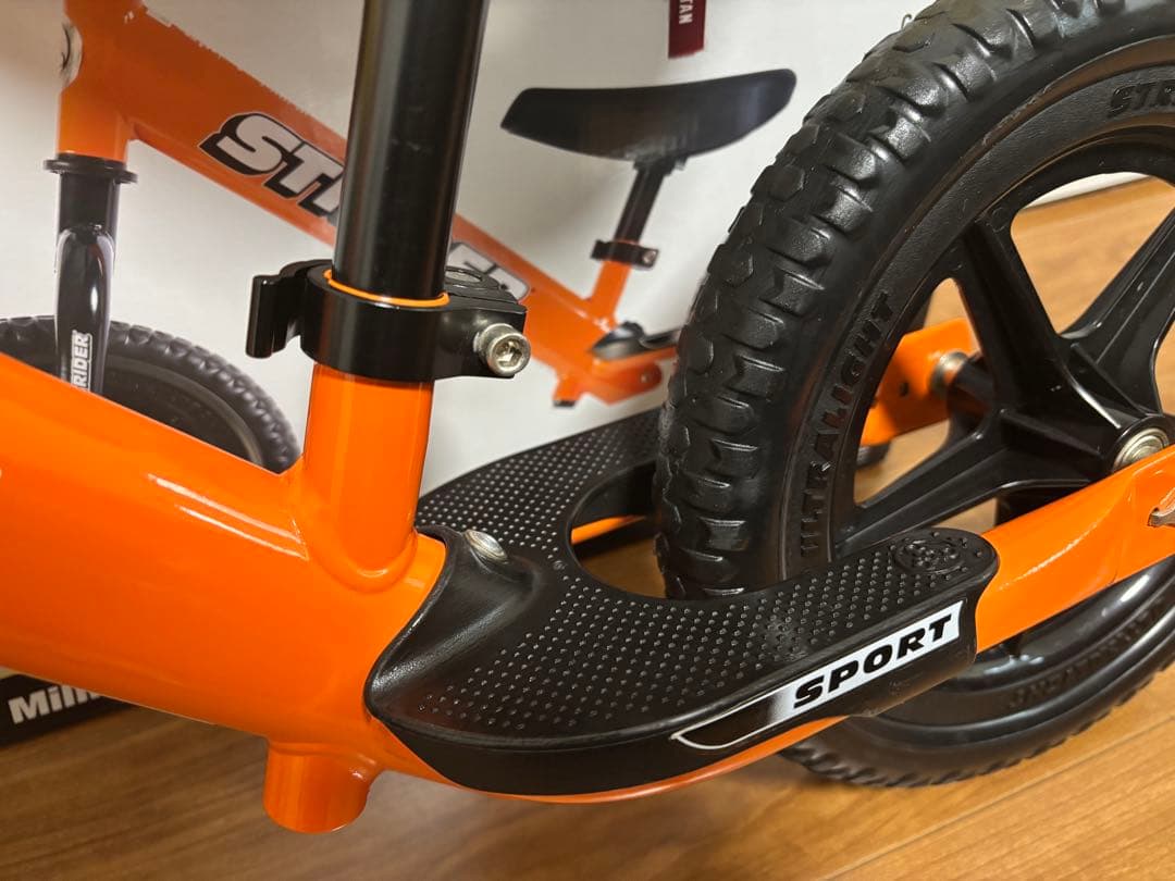 【美品】STRIDER 12 Sport バランスバイク オレンジ