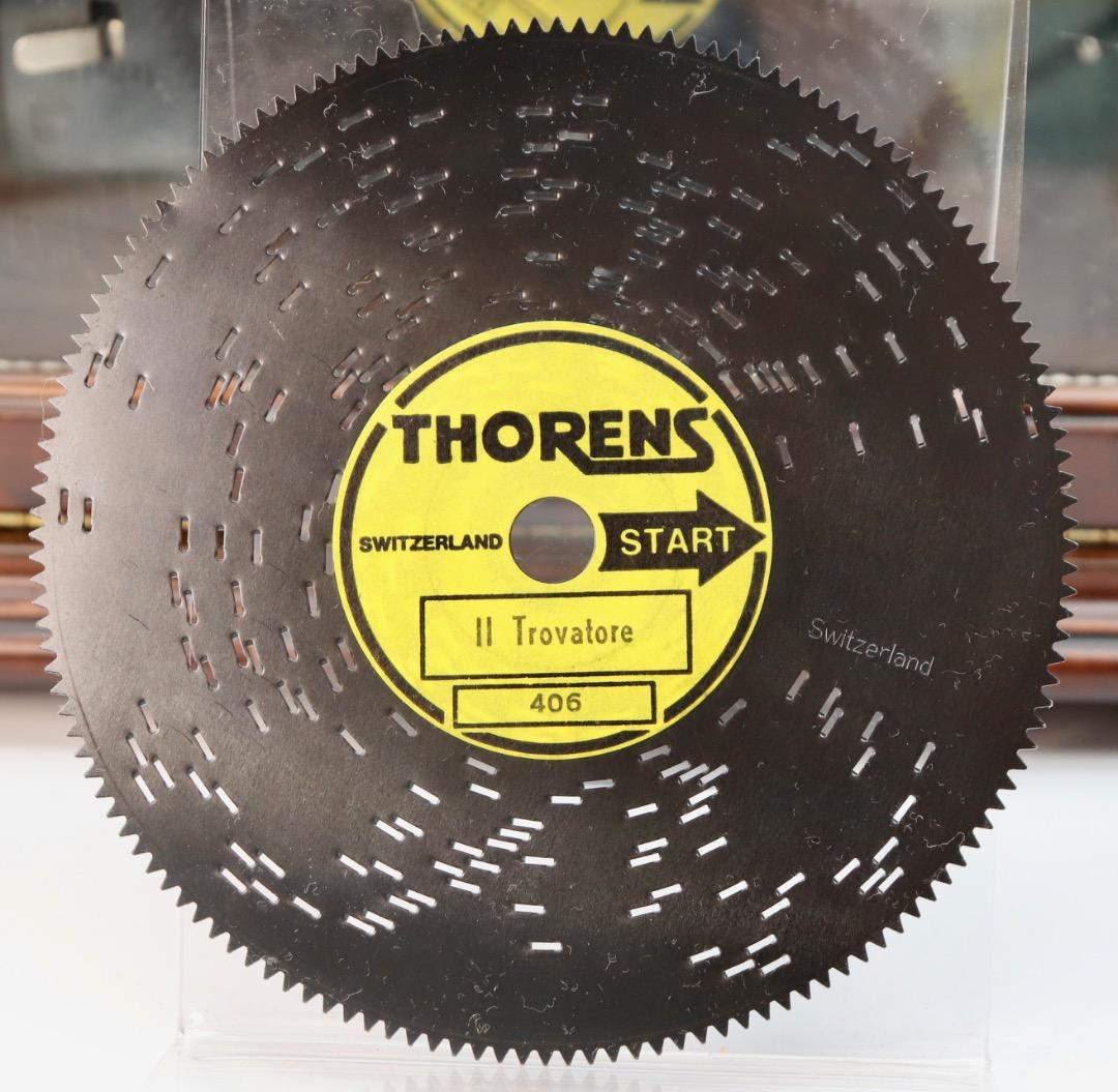 THORENS スイス製ディスク・オルゴール・ボックス、ディスク6枚付き