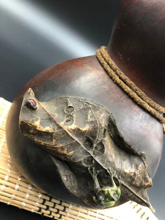 時代古瓢箪 時代提げ物 酒器 煎茶飾 置物 蓋物 工芸品 中国古玩骨董