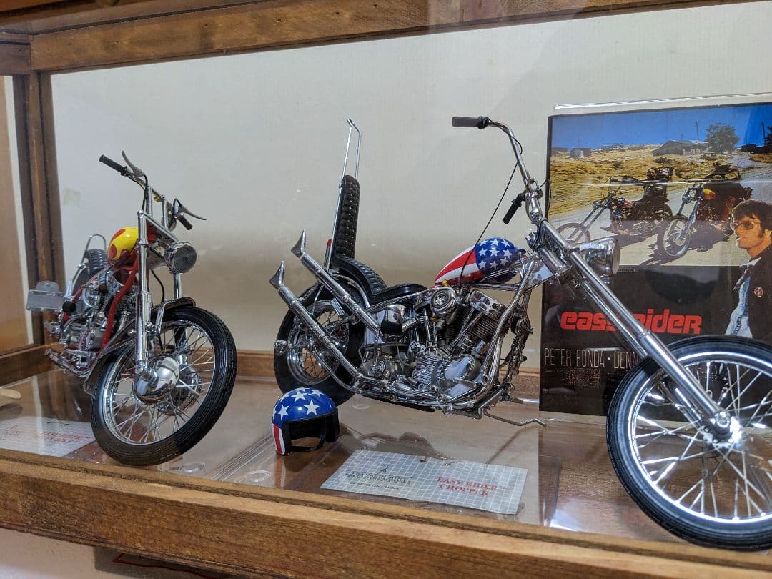 イージーライダーキャプテンアメリカ＆ビリー チョッパーバイクフランクリンミント