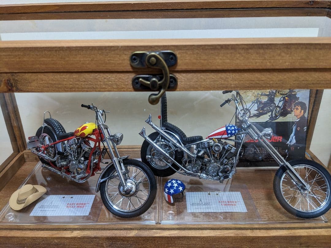 イージーライダーキャプテンアメリカ＆ビリー チョッパーバイクフランクリンミント