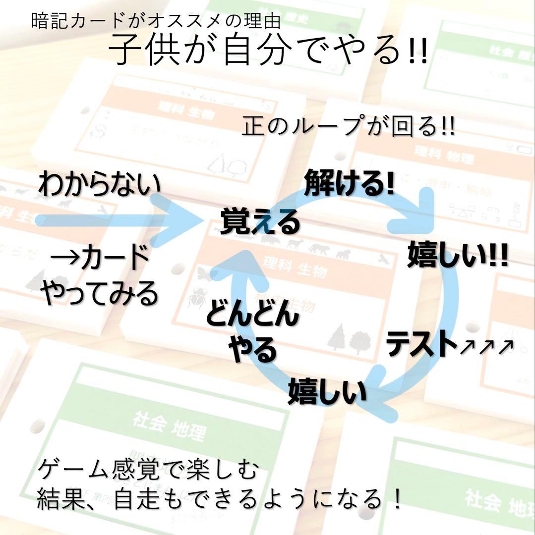 中学受験 暗記カード【5年下 理科全セット 1-18回】予シリ 組分けテスト