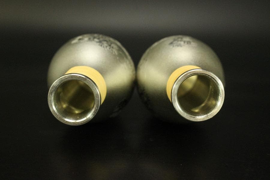 薩摩錫器 徳利 盃 さつま朝日堂 記念品 木箱付(メ1134)
