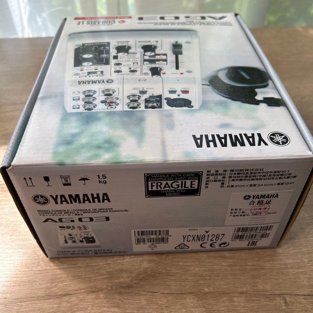 YAMAHA AG03 オーディオミキサー