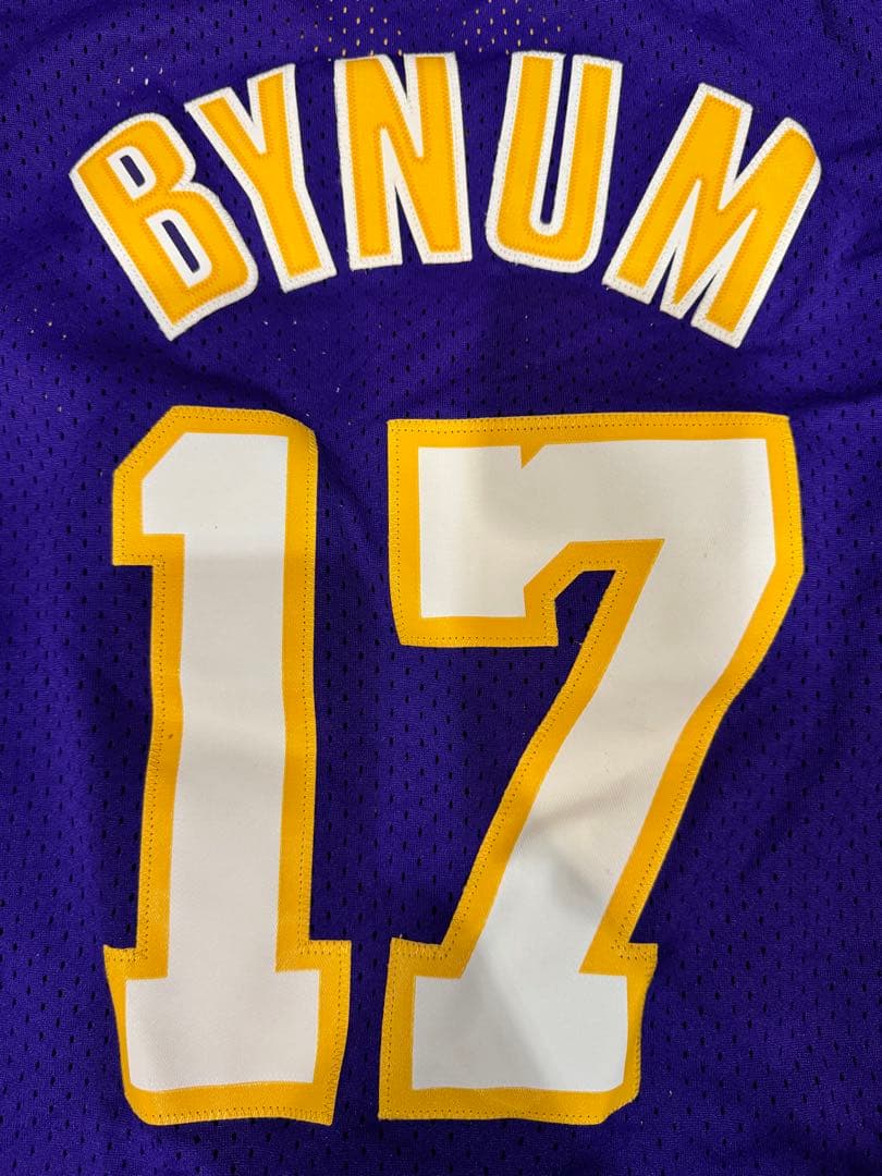【極美品/タグ付】NBA レイカーズ バイナム スウィングマンジャージ Mサイズ
