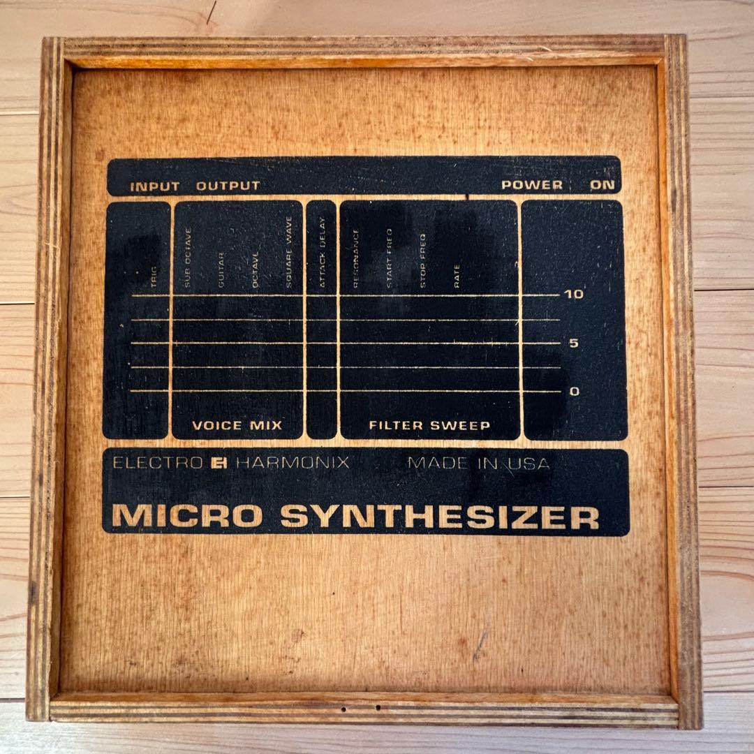 Electro-Harmonix マイクロシンセサイザー 木箱アダプタ 美完動品