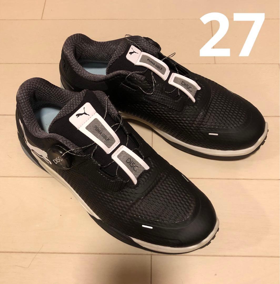 PUMA GOLF DISC ブラック ゴルフシューズ