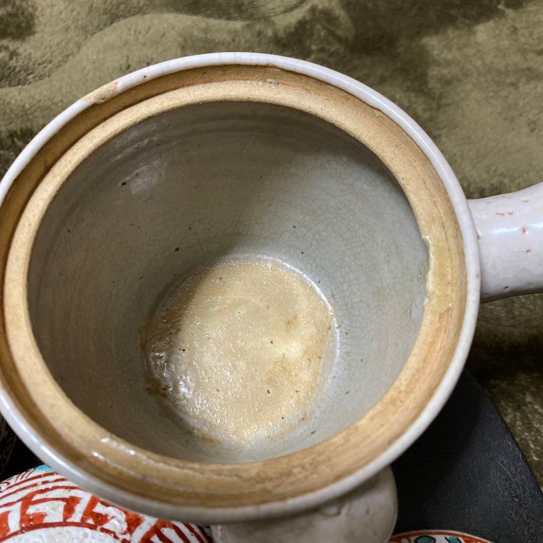 古犬山焼 赤絵 茶器セット（急須と湯呑み5客）