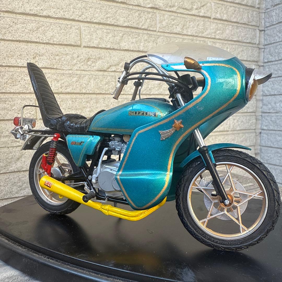 俺のマシン　GS400L完成品　当時物　旧車會　暴走族　1/12ロケット　3段