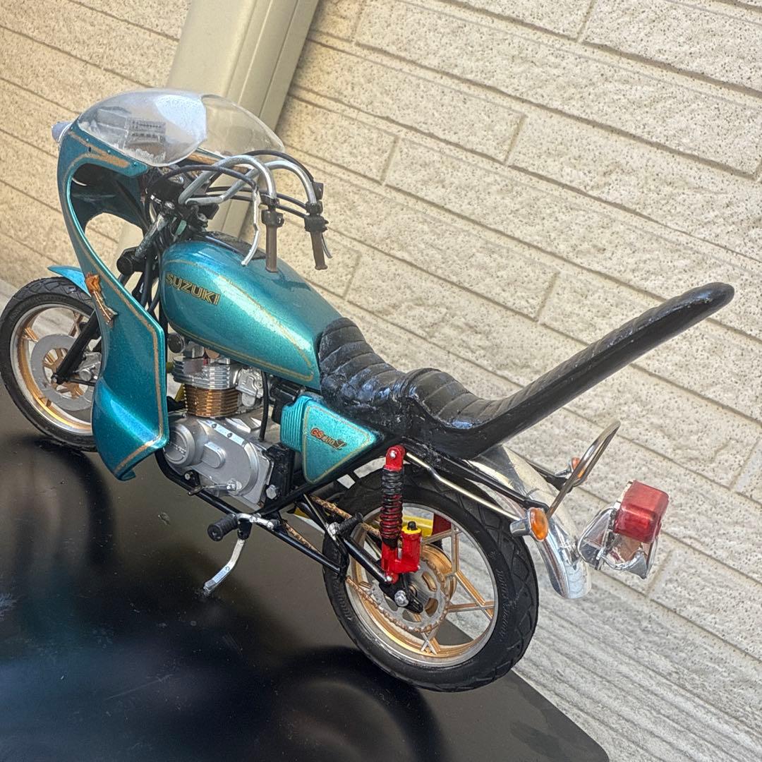 俺のマシン　GS400L完成品　当時物　旧車會　暴走族　1/12ロケット　3段