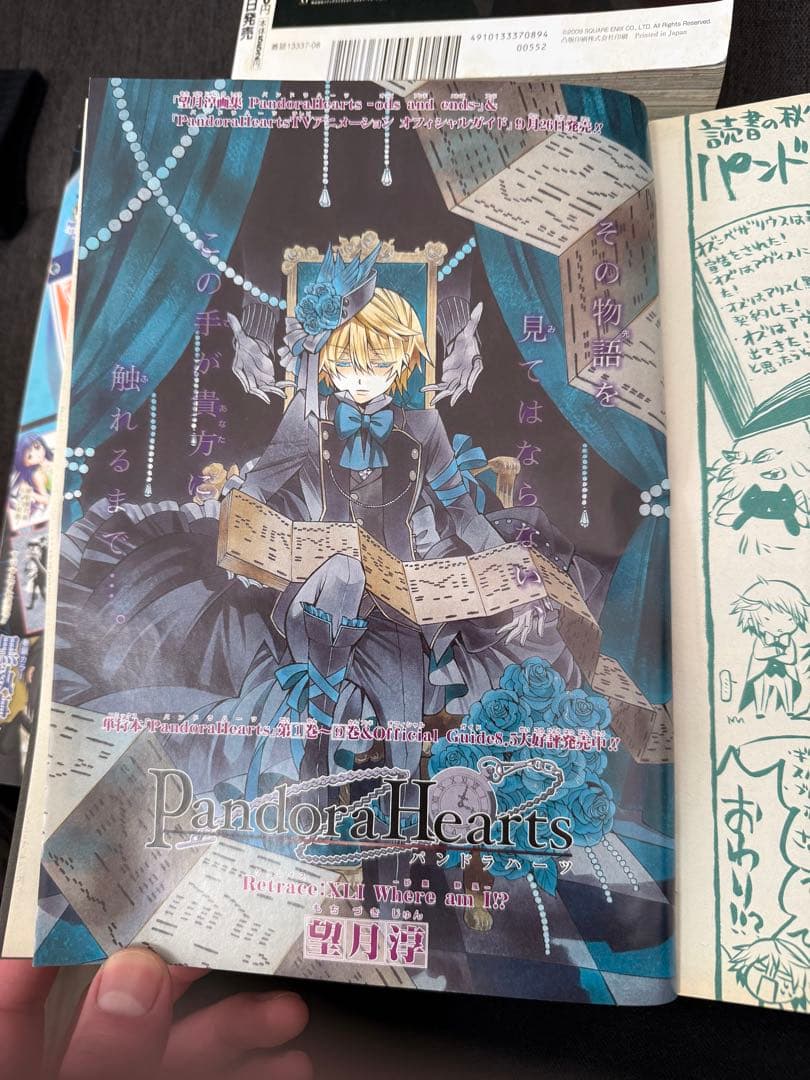 Gファンタジー　付録　2009〜2011 パンドラハーツ　特典 ブックカバー