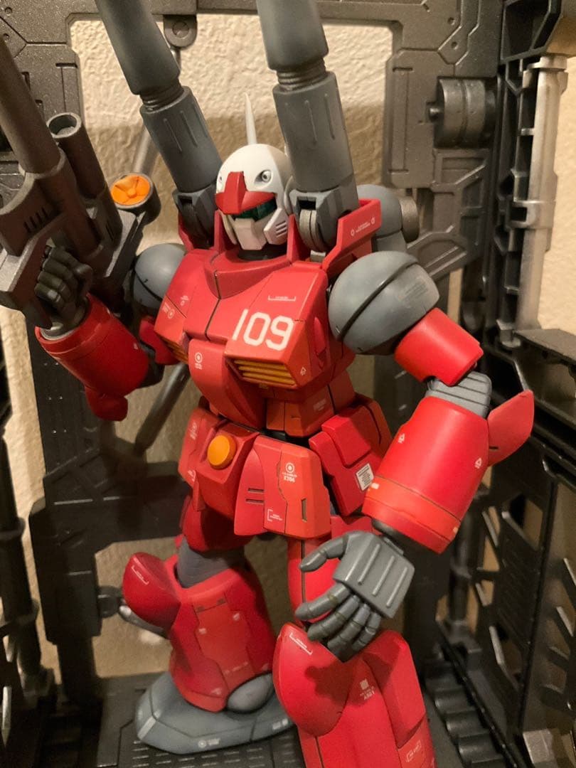 最終値下げ❗️HG ガンキャノン　完成品　塗装済み　ジオラマベース付き