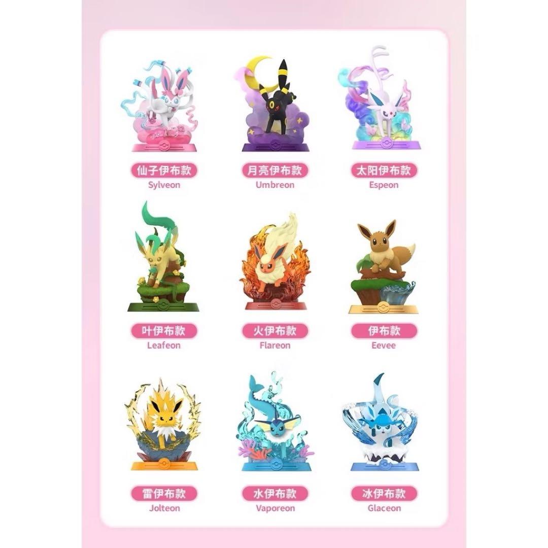 【海外限定】ポケモン イーブイ進化系 フィギュア 9種セット Funism