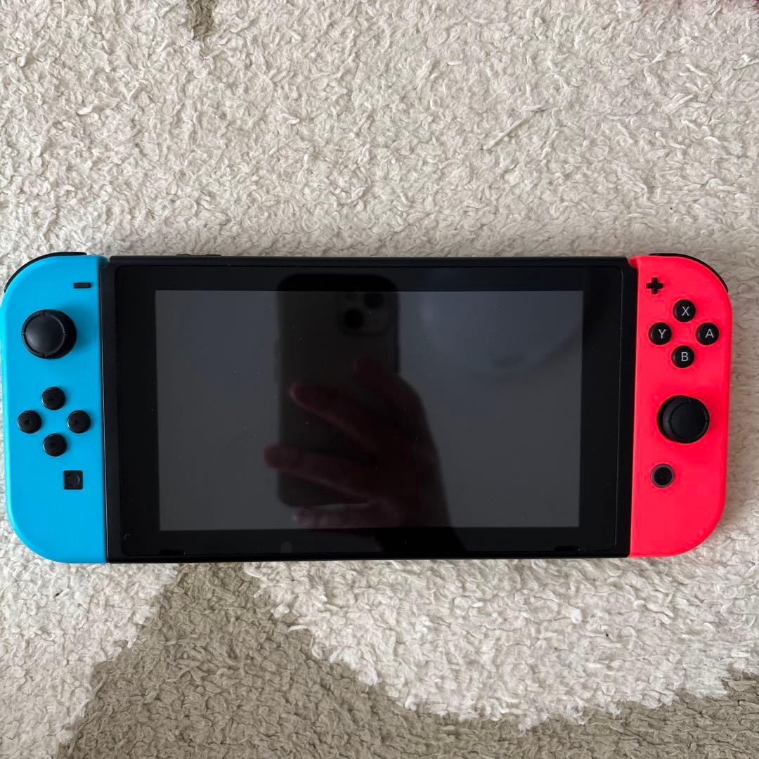 【美品】Nintendo Switch ネオンブルー/ネオンレッド本体付属品箱付