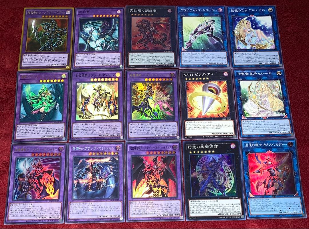 遊戯王　大会構築ブラックマジシャンデッキ40枚＋E X15枚＋α