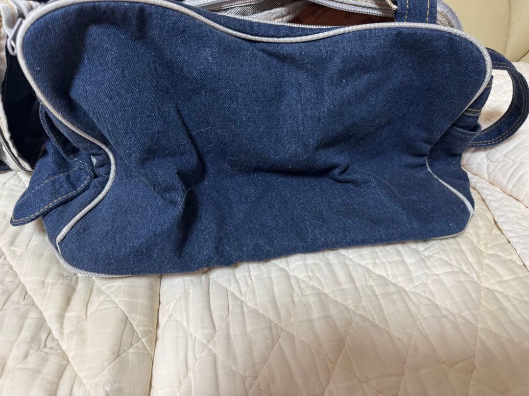 SAYO デニムフリル犬用キャリーバッグ