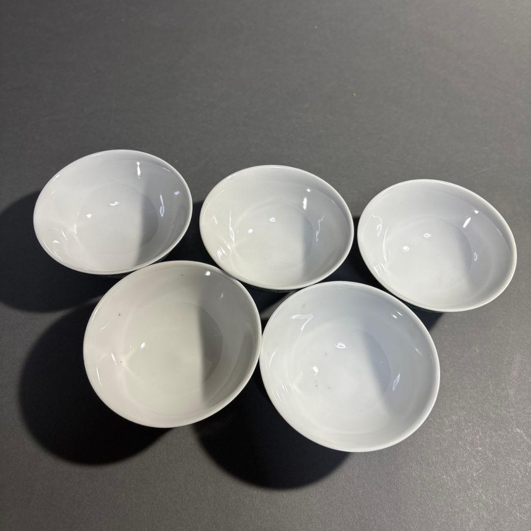 中国景徳鎮製　煎茶碗　５客
