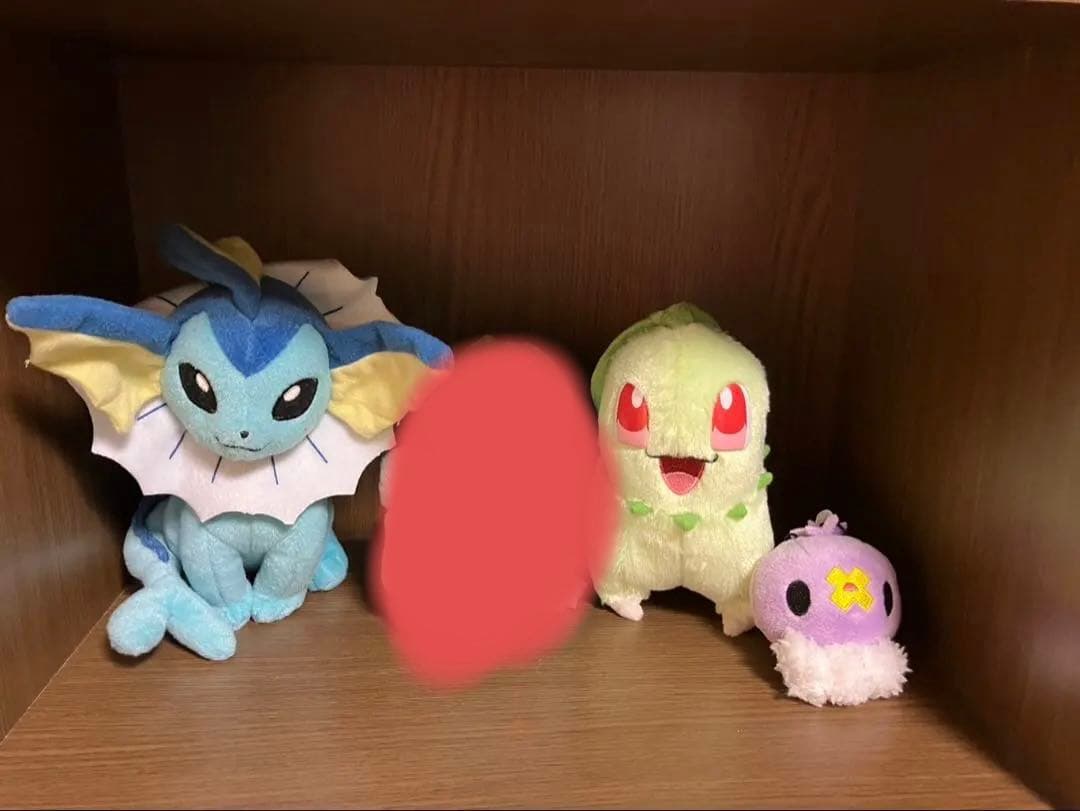 絶版　ポケモン　ぬいぐるみ、ぬいぐるみキーホルダー有り(フワンテ)