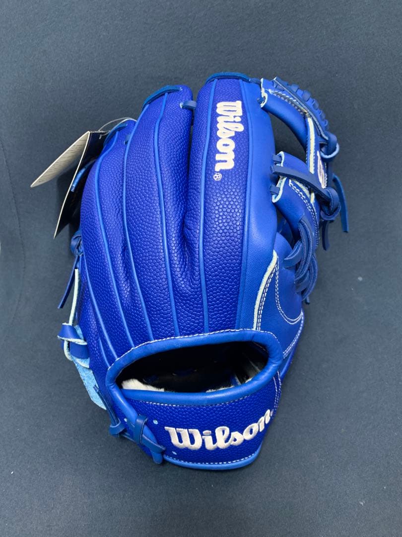 Wilson 軟式グローブ 青D-MAX DUAL デュアル 内野手用 87型