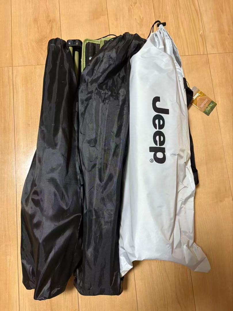 Jeep キャンプ用テーブル＆チェア2脚セット 収納袋付き　新品