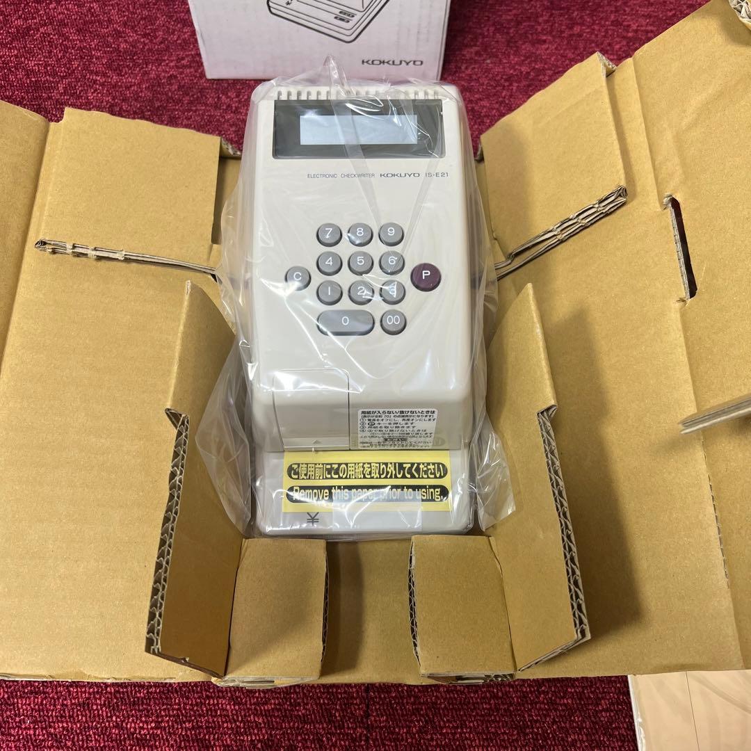 ［101315］電子チェックライター　コードレスタイプ　充電式　IS-E21