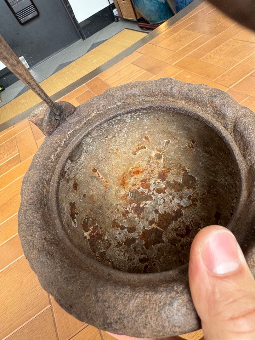 鉄瓶 高さ23cm 水漏れなし