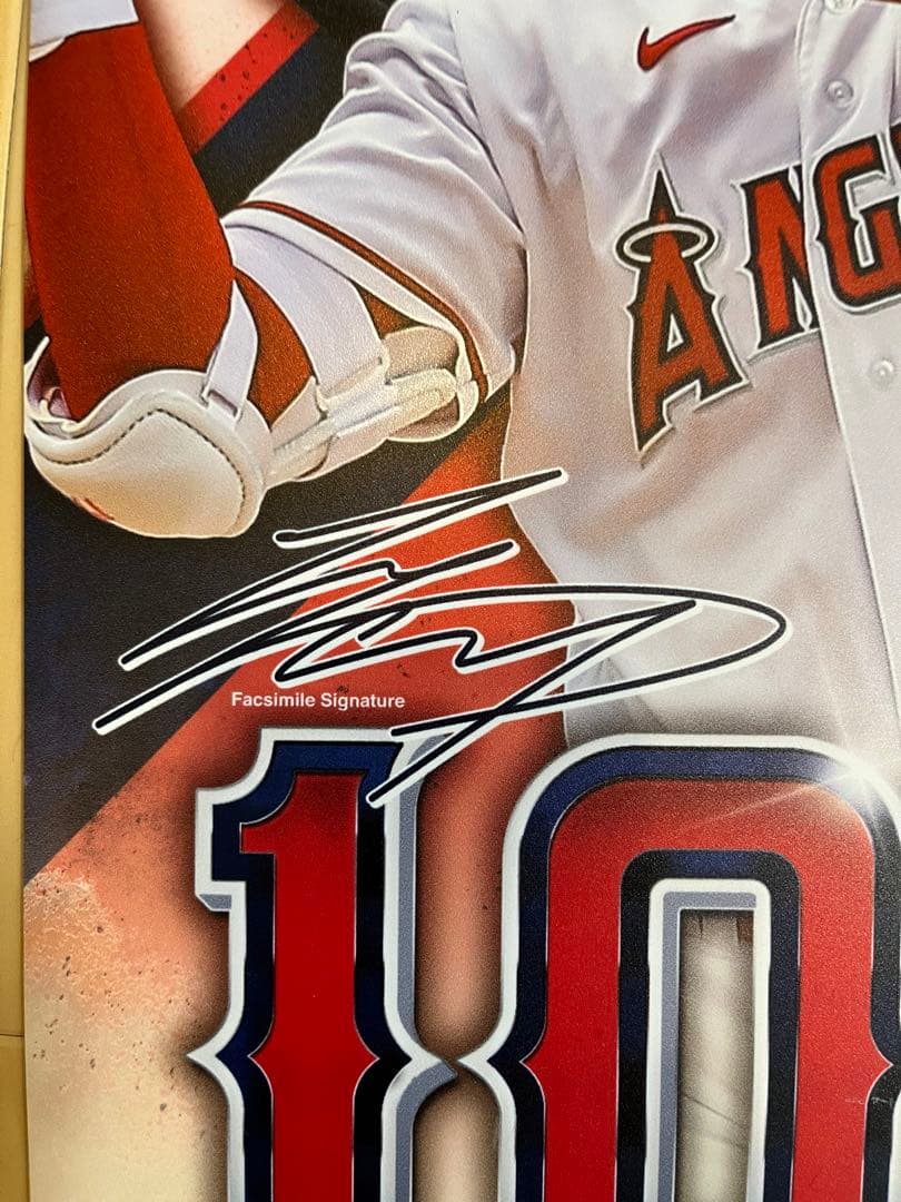 大谷翔平 100号ホームラン記念プレート ロサンゼルス・エンゼルス公式 新品