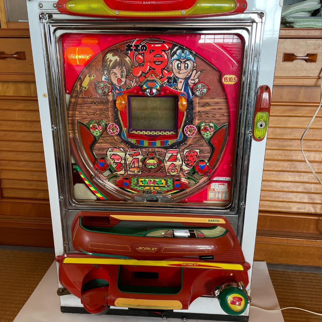 【CR大工の源さん】パチンコ実機 ガラス面あり 動作未確認　たのメル便発送