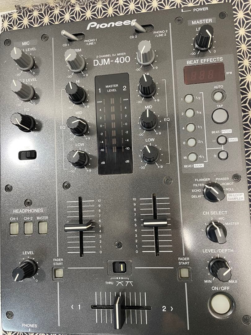 pioneer dj パイオニア　DJM-400 フェーダー内部メンテナンス