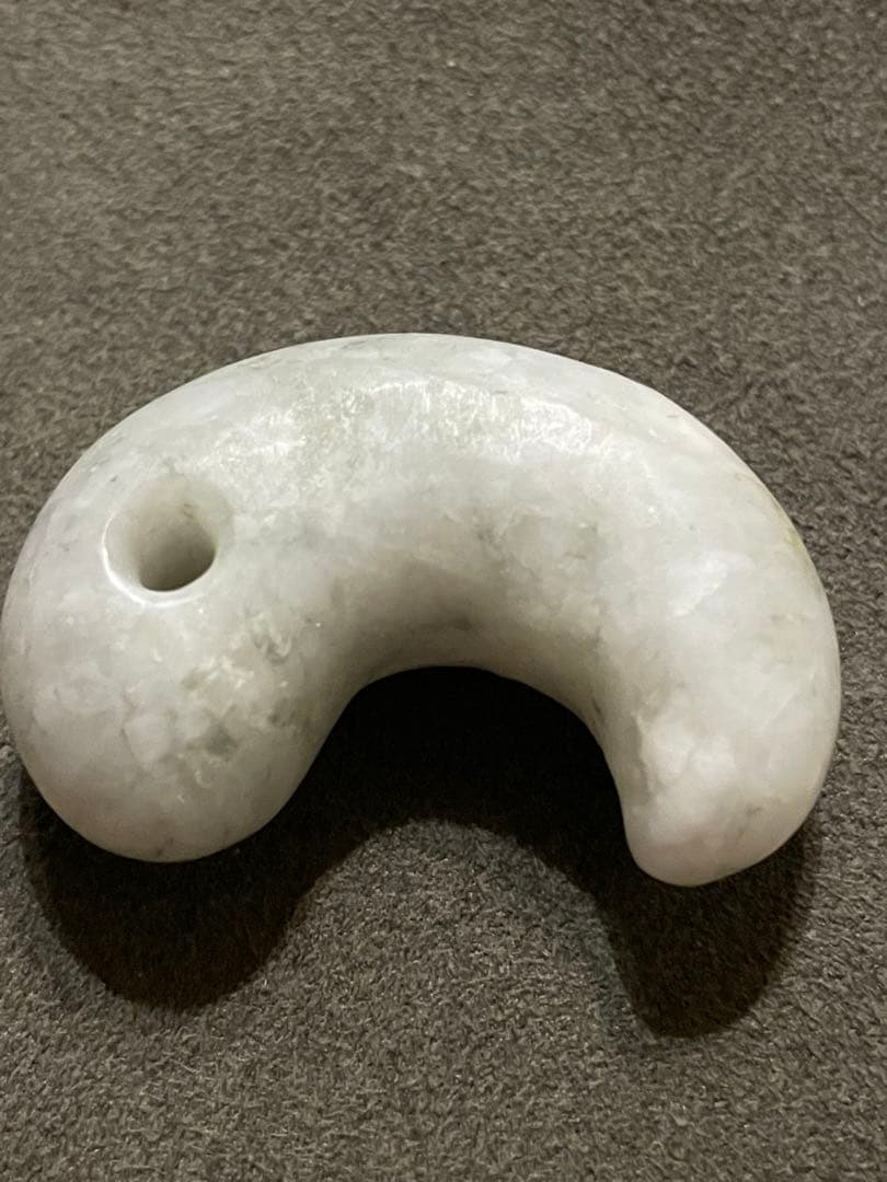 高品質　古墳期　糸魚川翡翠勾玉　結晶質　出土品　大型