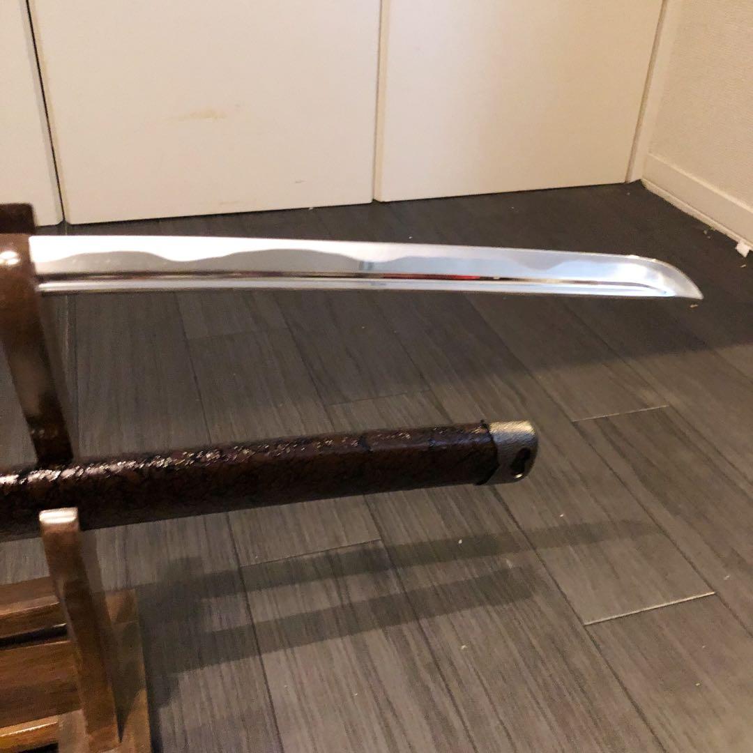 高級模造刀　居合刀　樋入り刀身　茶拵え　亜合金刀身　名刀