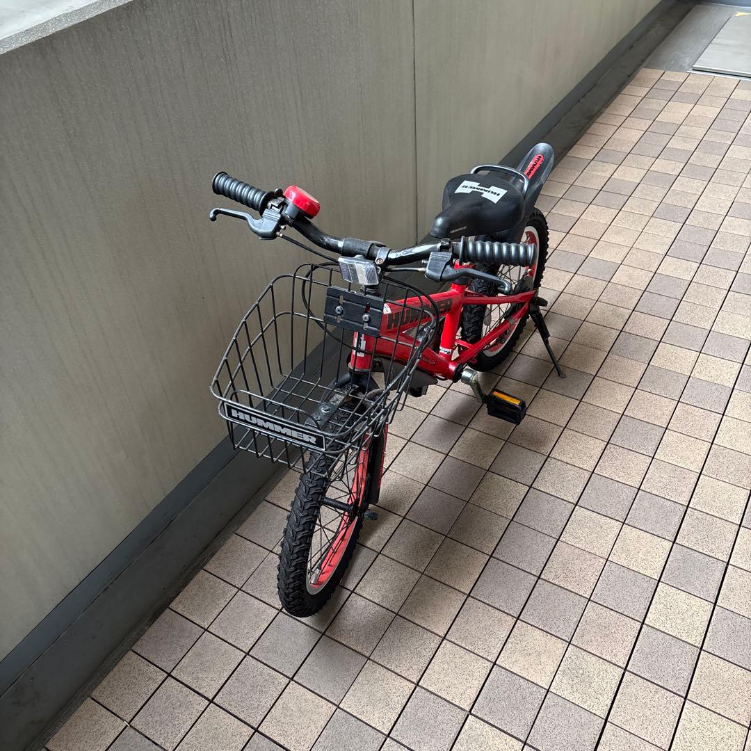 【限界割引価格】ハマーHUMMER子供用幼児用自転車　赤色