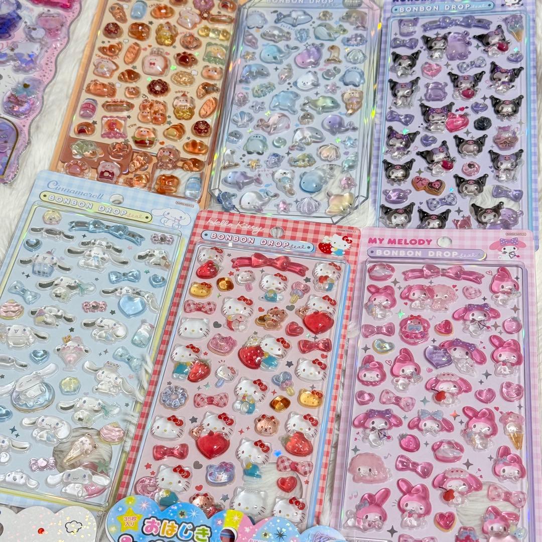 ボンボンドロップ シール ウォーターシール おはじきシール