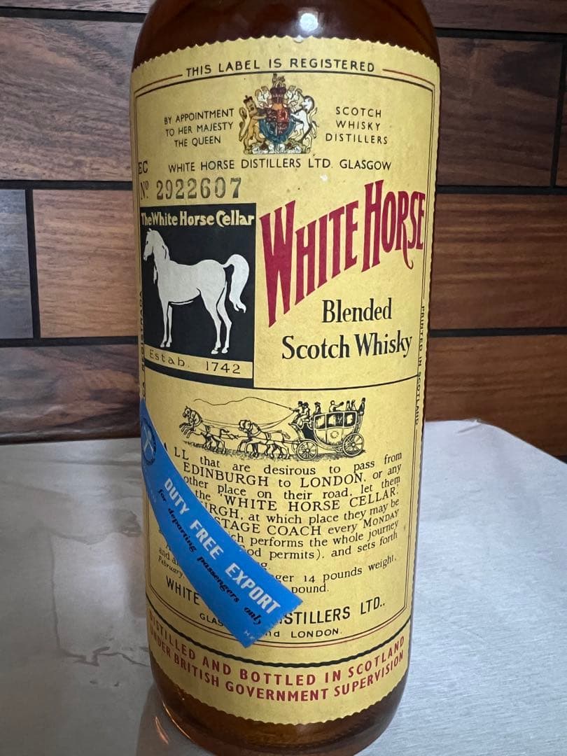 ホワイトホース WHITE HORSE スコッチ ウイスキー ティンキャップ