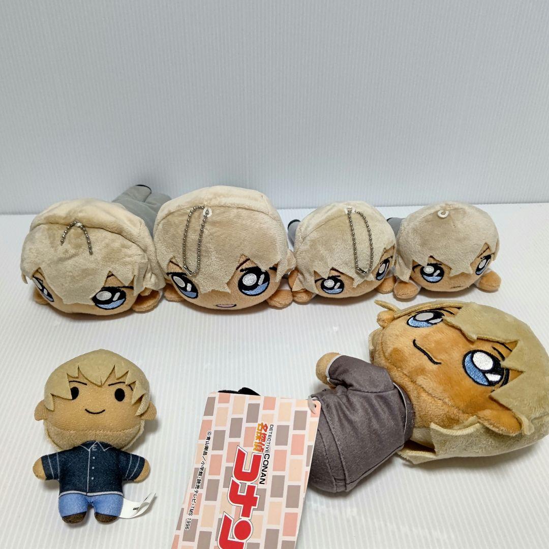 名探偵コナン　ぬいぐるみ　寝転び　マスコット　ボールチェーン　28点まとめ売り